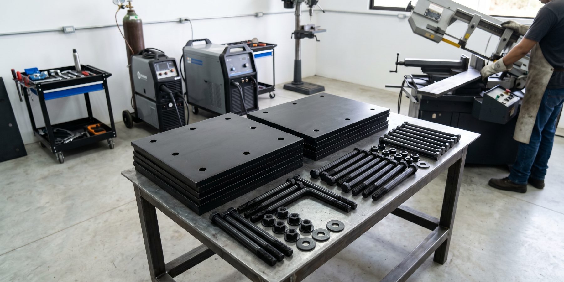 Banco de trabajo del taller de Tornillos MG