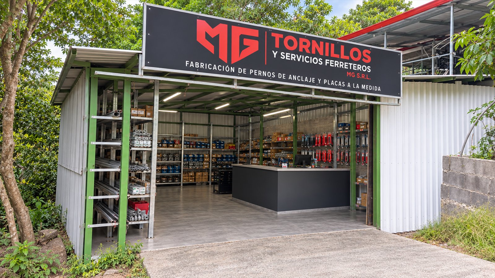 Local e inventario de Tornillos MG para atención de constructoras y proyectos